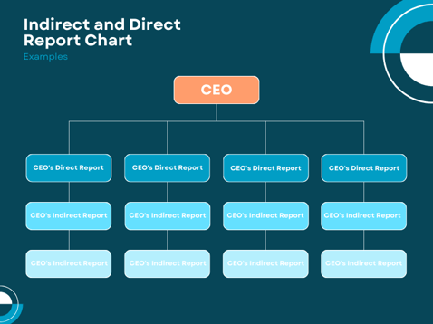 Indirect and direct report chart 