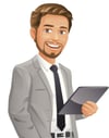 young-businessman-with-beard-vector-id480585585