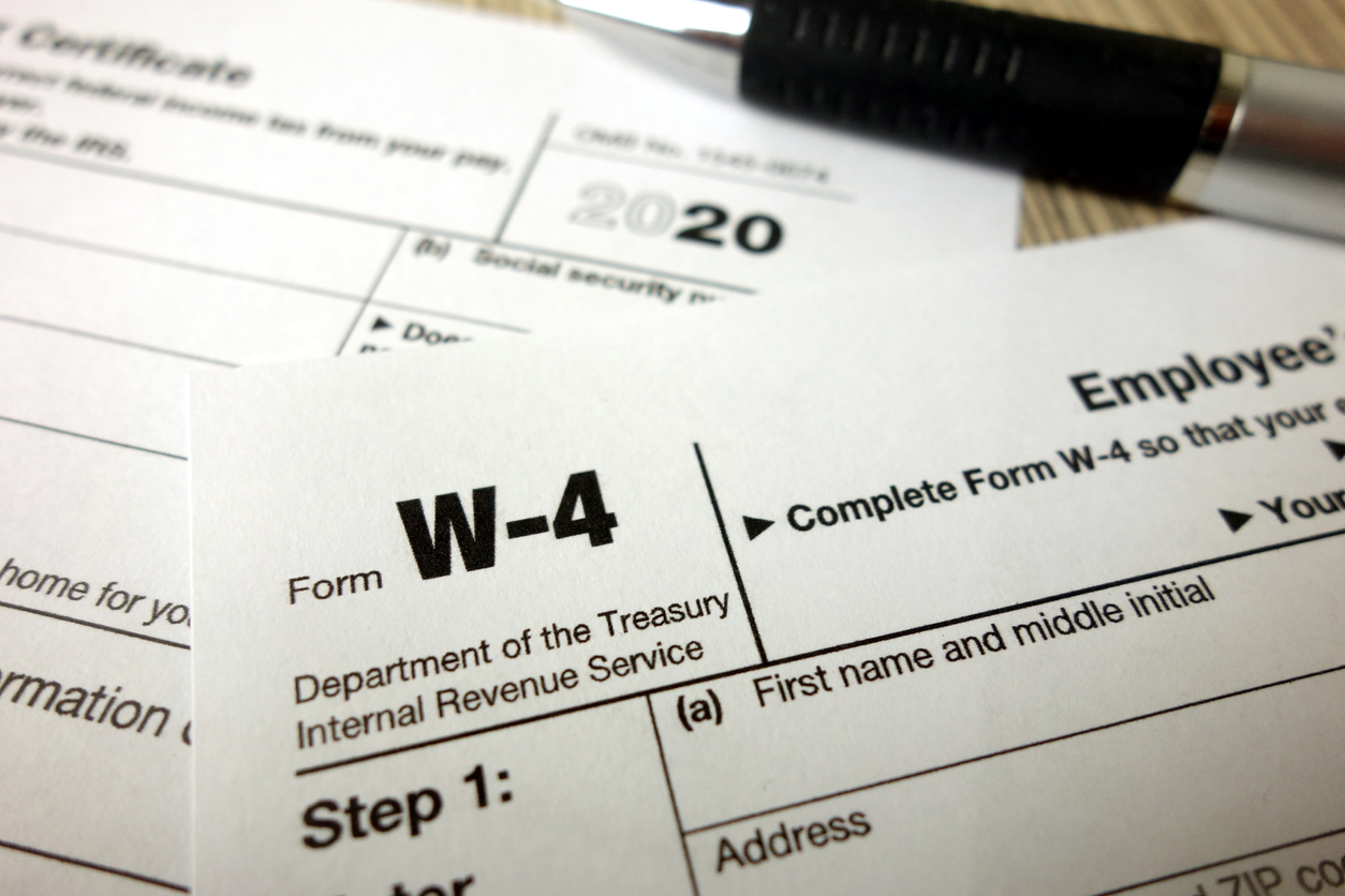 IRS Issues New Form W-4 for 2021 Employee Tax Withholdings