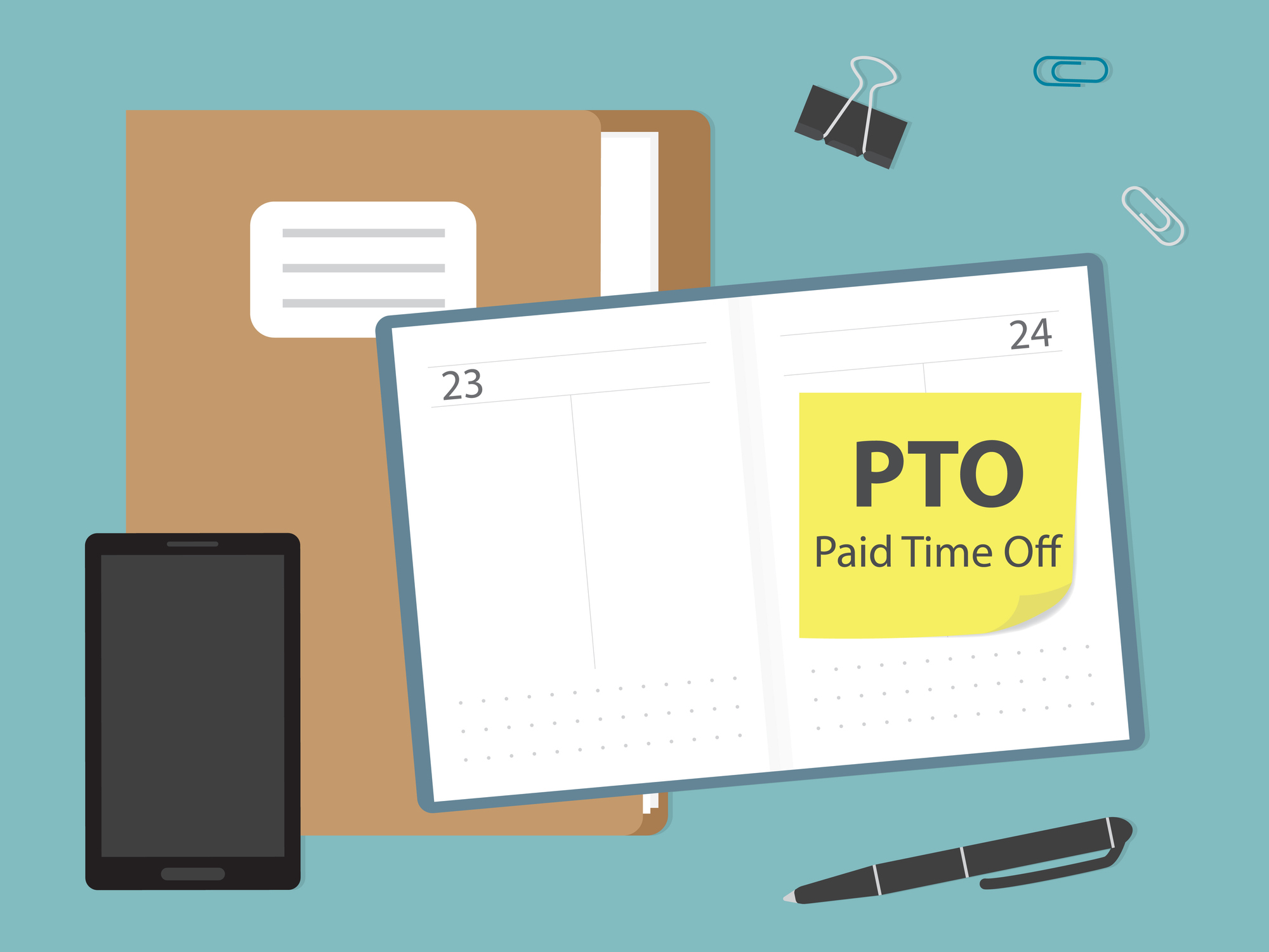 Paid time. Paid time off. PTO.